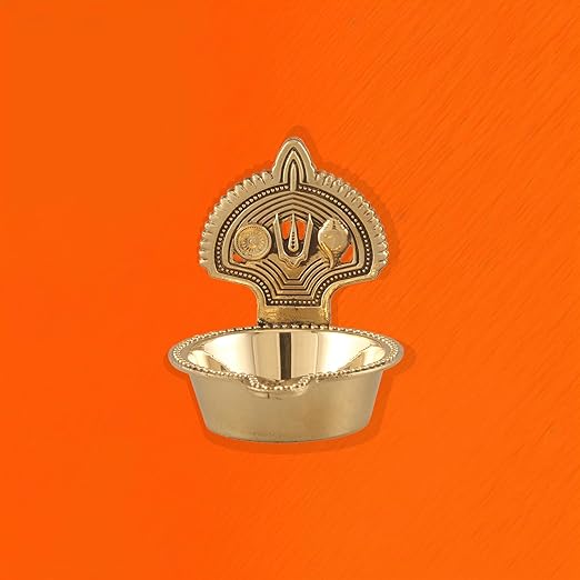 Big Kamakshi Tilak Brass Diya