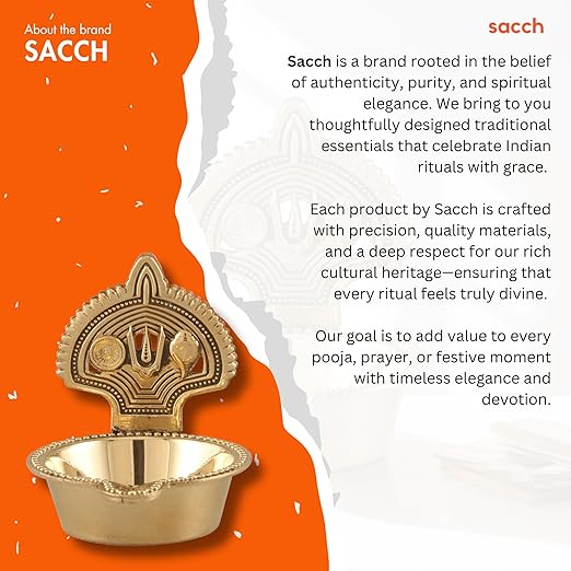 Big Kamakshi Tilak Brass Diya