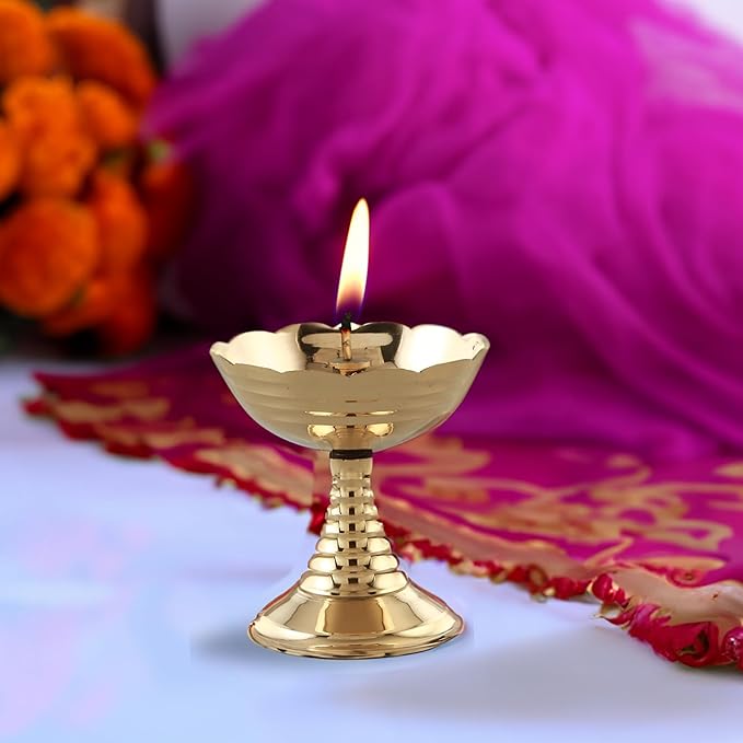 Brass Akhand Diya - 1 Piece