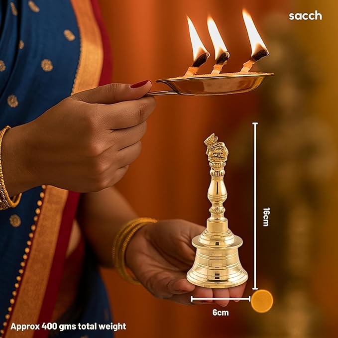 Brass Nandi Pooja Bell