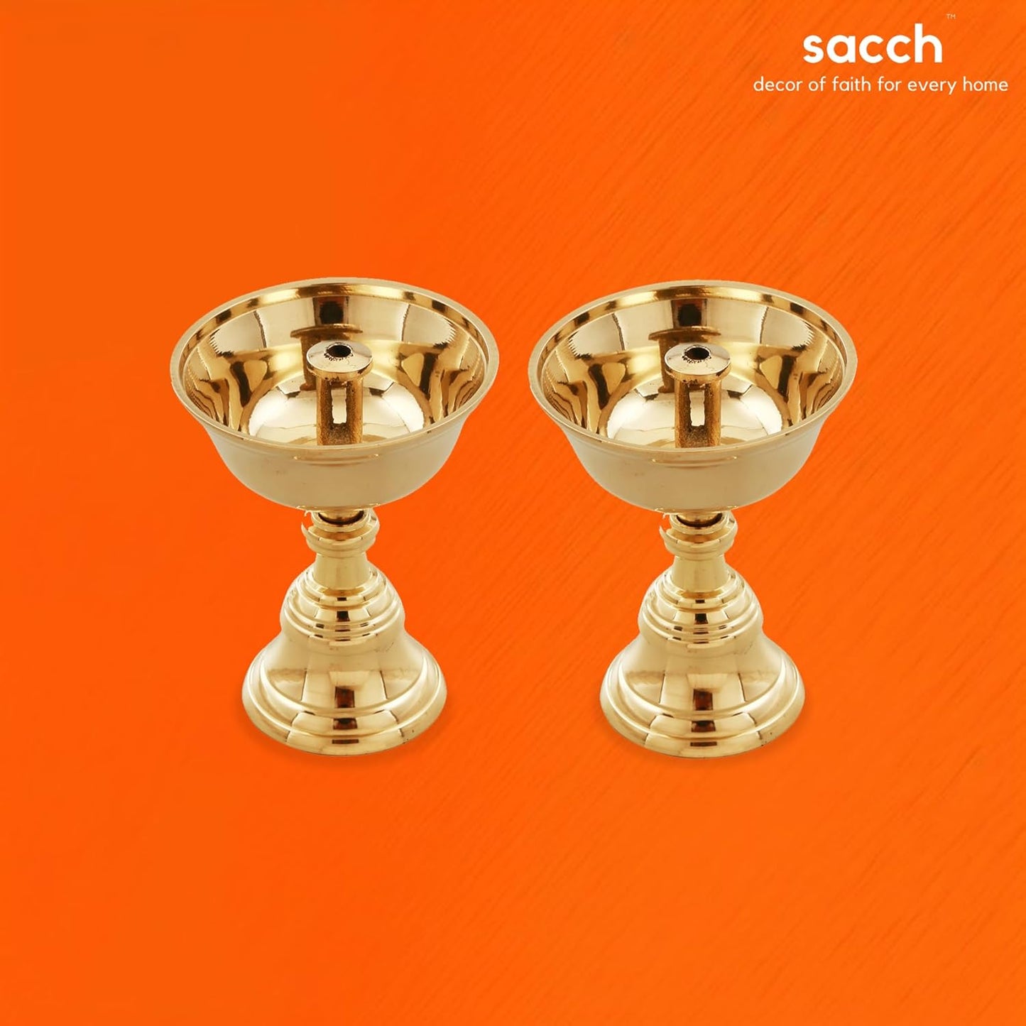 Brass Akhand Diya - Set of 2