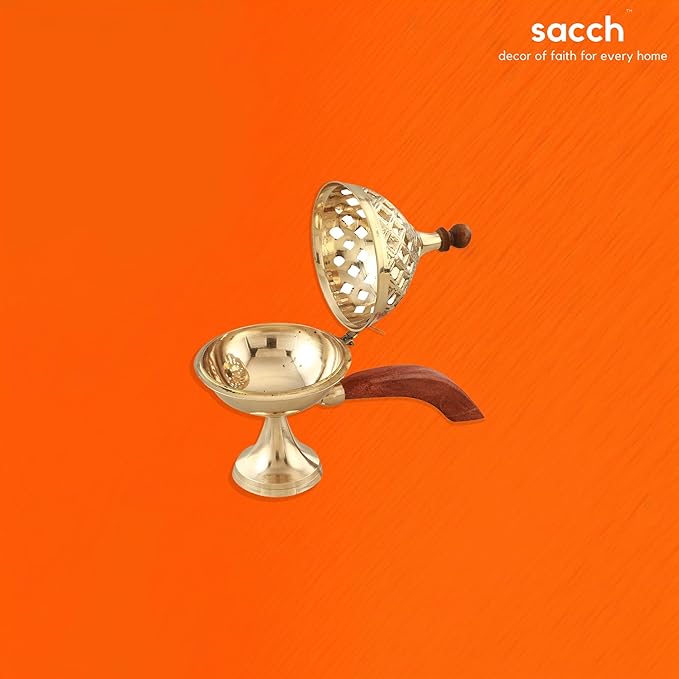 Brass Loban Burner with Handle