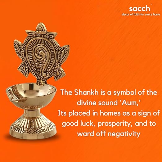 Brass Shanku Chakra Diya