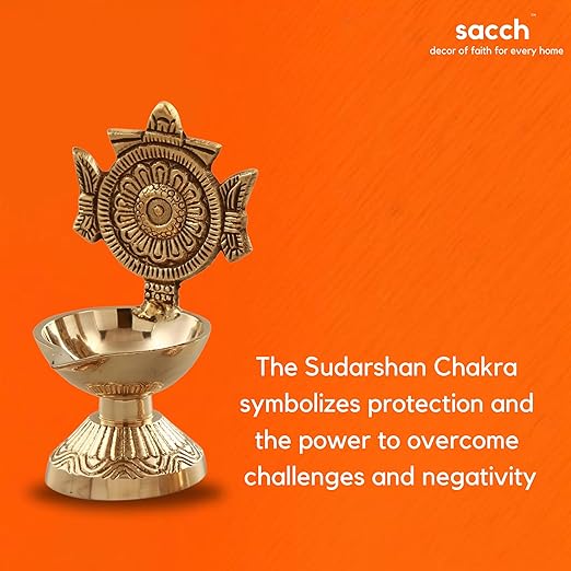Brass Shanku Chakra Diya