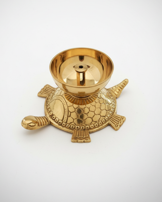 Brass Turtle Diya