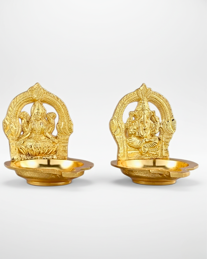 Lakshmi & Ganesh Diya Set
