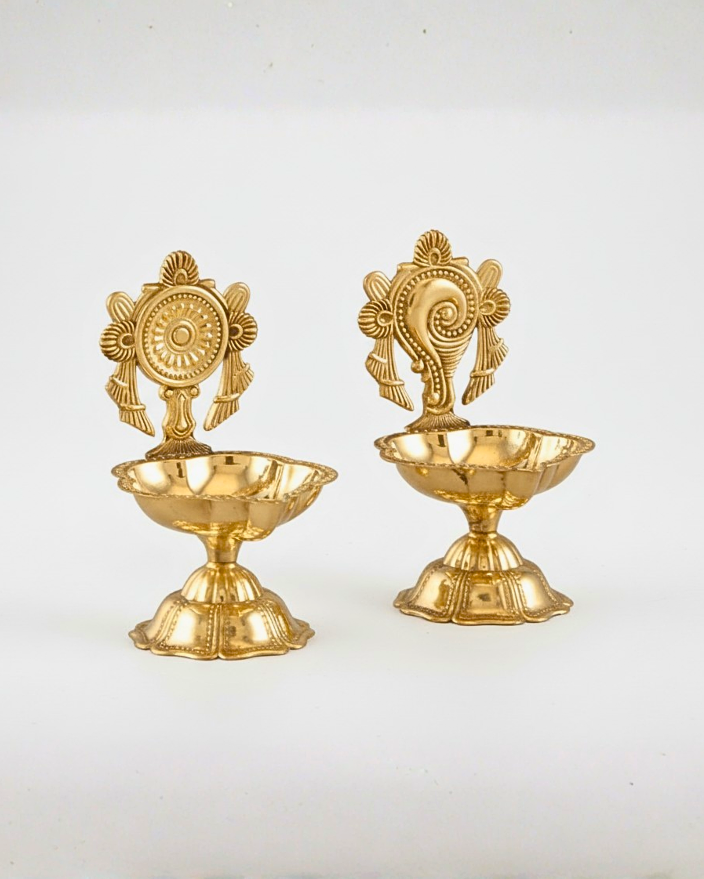 Shankh & Chakra Diya Set