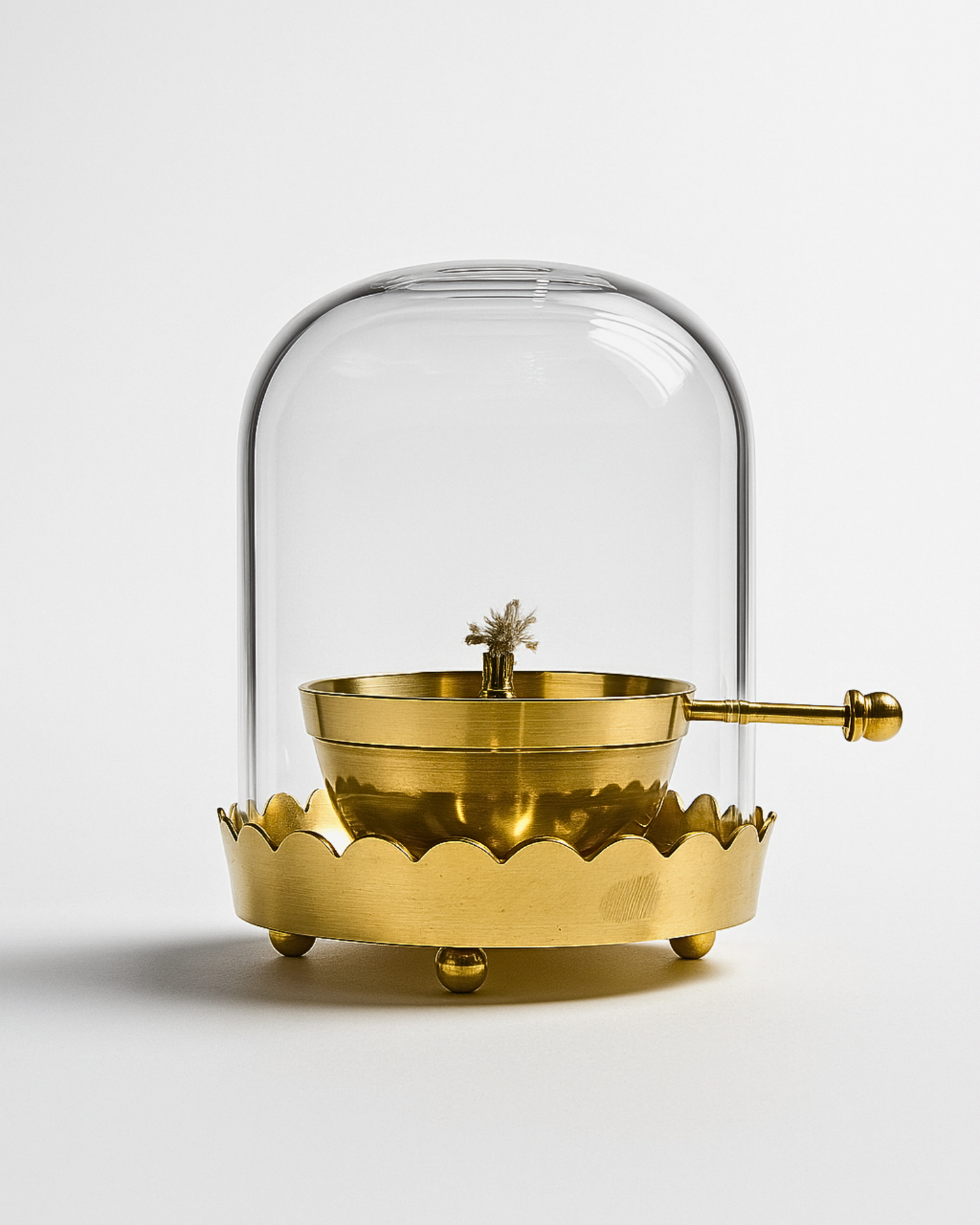 Akhand Diya with Glass Cover