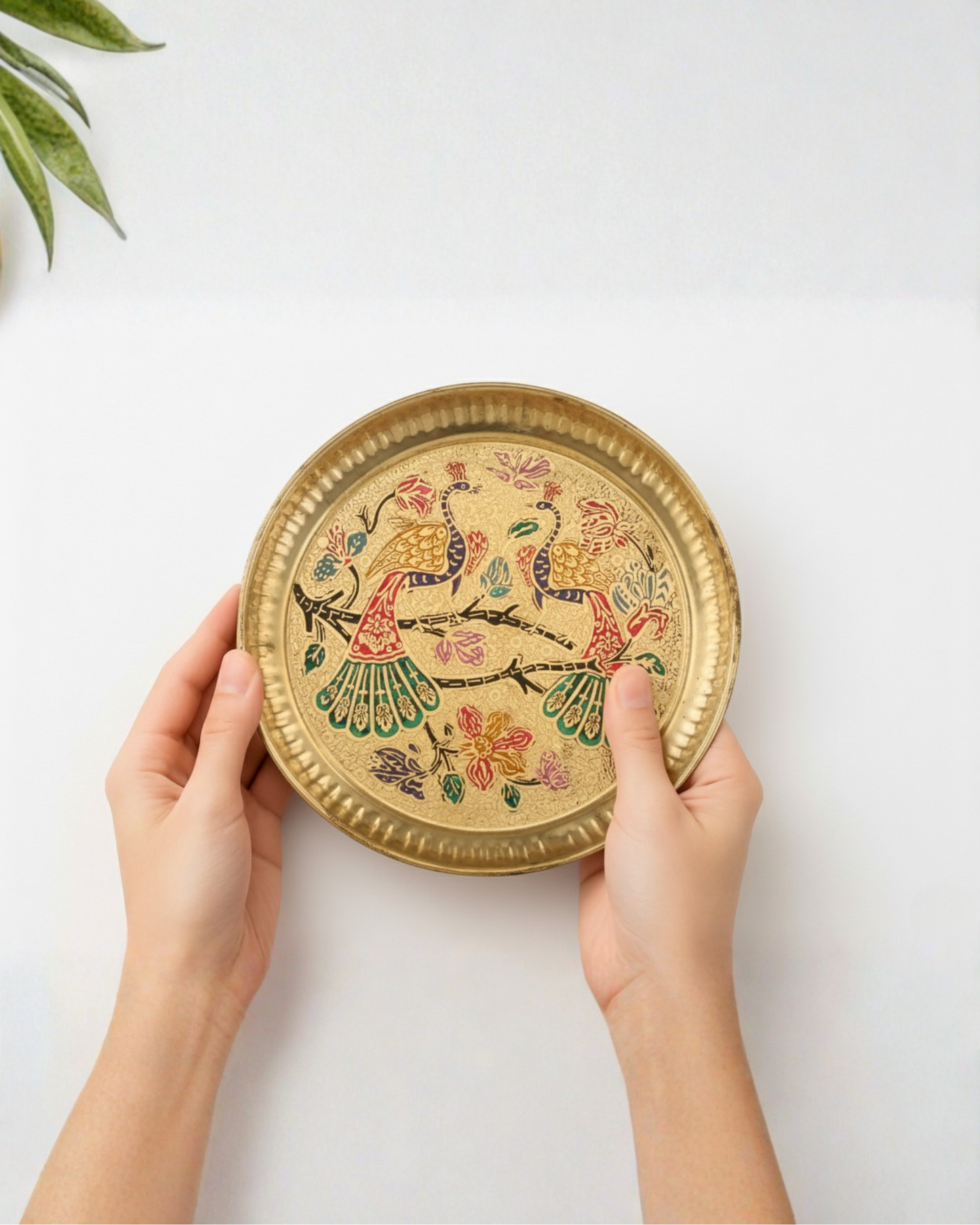 Pooja Thali Set – Royal Meenakari Floral Design