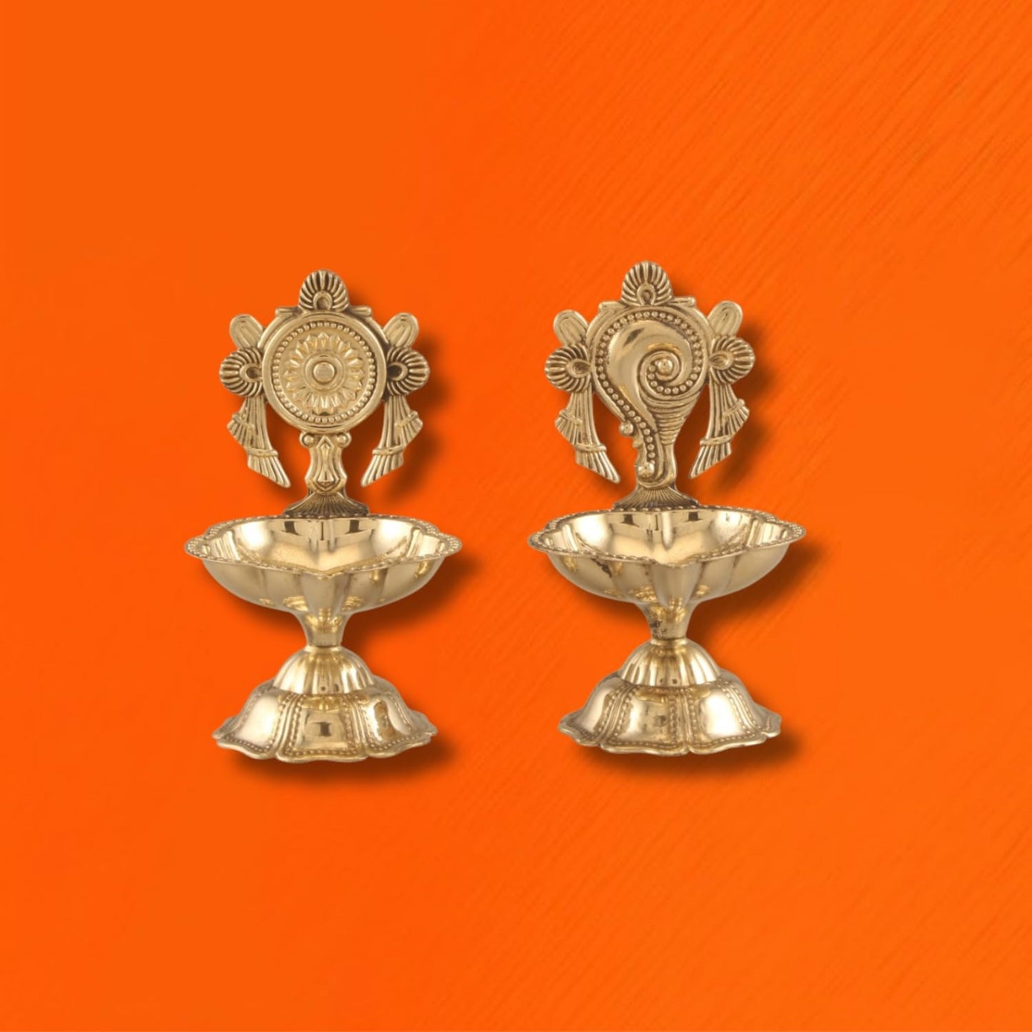 Shankh & Chakra Diya Set