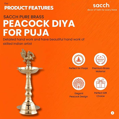 Classic Peacock Diya