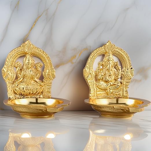 Lakshmi & Ganesh Diya Set