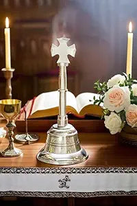 Brass Silver Cross Bell