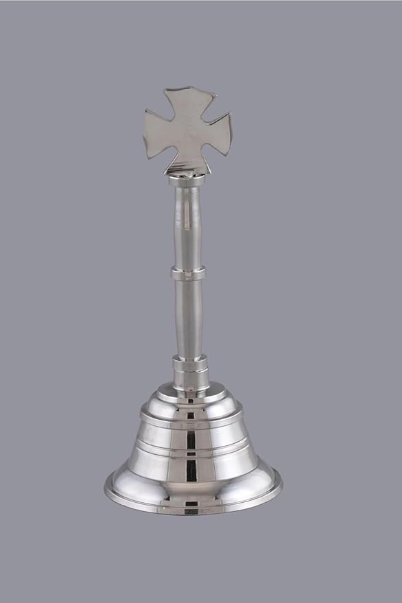 Brass Silver Cross Bell