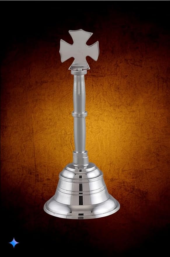 Brass Silver Cross Bell