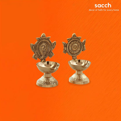 Shanku Chakra Diya Set