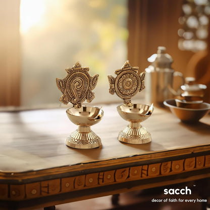 Shanku Chakra Diya Set