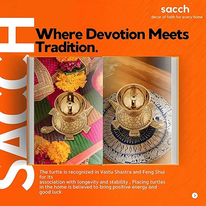 Brass Turtle Diya